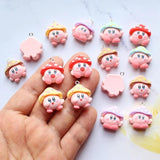 10pcs Mushroom Head Charm Emulational Pendant DIY Jewelry Craft
