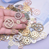 20Pcs Sea Animal Vintage Steampunk Gear Pendant Charms for Jewelry Bulk