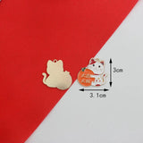 10pcs Chinese Rabbit Happy Year Lion Enamel DIY Charms for Jewelry