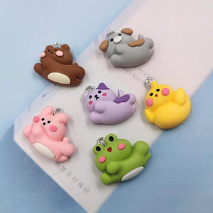 10pcs European Animals Resin Charms Pendant DIY Jewelry Making C1095