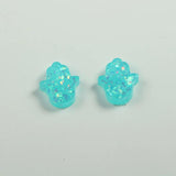 DIY Hamsa Hand Charm Opal Resin Beads Women Jewelry 20Pcs