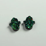 DIY Hamsa Hand Charm Opal Resin Beads Women Jewelry 20Pcs