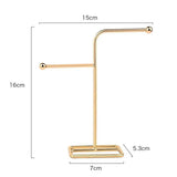 Metal Earring Display Stand Vintage Jewelry Shelf