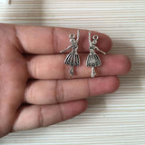 36Pcs Antique Silver Dancing Ballerina Charm for Jewelry Making