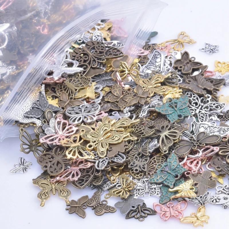 Vintage Butterfly Charms Lot For Jewelry Making Bohemian Accessories