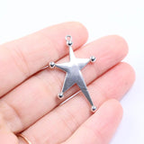 10pcs Rose Flower Spring Coin Zinc Alloy Necklace,Earring Bracelet Jewelry DIY