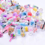 10pcs Mix Bottle Fruit Star Ball Charms for Jewelry Making DIY Earri