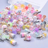 10pcs Mix Bottle Fruit Star Ball Charms for Jewelry Making DIY Earri