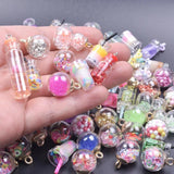 10pcs Mix Bottle Fruit Star Ball Charms for Jewelry Making DIY Earri