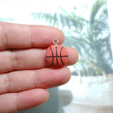 Sports Charms for DIY Jewelry Making - Basketball Football Table Tennis Rugby