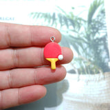 Sports Charms for DIY Jewelry Making - Basketball Football Table Tennis Rugby
