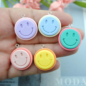 Smile Charms for Jewelry Making DIY Earring Bracelet Pendant Accessories
