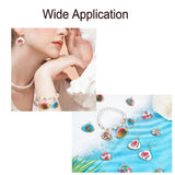10pcs Enamel Scallop Shell Charms for DIY Bracelet Necklace Crafts, 13x13x2mm