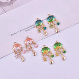 10pcs Ocean Shell Snail Metal Charms for Jewelry DIY