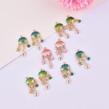 10pcs Ocean Shell Snail Metal Charms for Jewelry DIY