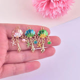 10pcs Ocean Shell Snail Metal Charms for Jewelry DIY