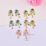 10pcs Ocean Shell Snail Metal Charms for Jewelry DIY