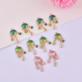 10pcs Ocean Shell Snail Metal Charms for Jewelry DIY