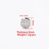 5pcs Stainless Steel Saint Benedict Bead Charm Pendant DIY Jesus Jewelry