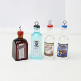 10Pcs/Lot 3D Beer Bottle Charm Resin Alcohol Pendant DIY Jewelry Making