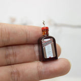 10Pcs/Lot 3D Beer Bottle Charm Resin Alcohol Pendant DIY Jewelry Making