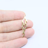 10pcs Stainless Steel Fire Jewelry Charms Pendant DIY Handcraft