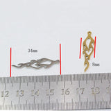 10pcs Stainless Steel Fire Jewelry Charms Pendant DIY Handcraft