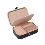 PU Leather Jewelry Storage Box Display Organizers Travel Jewellery Case