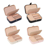 PU Leather Jewelry Storage Box Display Organizers Travel Jewellery Case