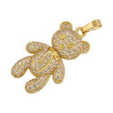 Bear Charms for Jewelry Making DIY Pendants Women Necklaces VD1207