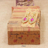 100pc Jewelry Earring Card Flower/Marbel/DIY Thank You Jewelry Drop Earring Tag