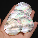 4Pcs Natural Shell Pendant Mother Of Pearl For DIY Jewelry