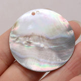 4Pcs Natural Shell Pendant Mother Of Pearl For DIY Jewelry