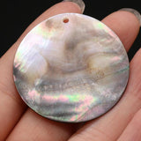 4Pcs Natural Shell Pendant Mother Of Pearl For DIY Jewelry