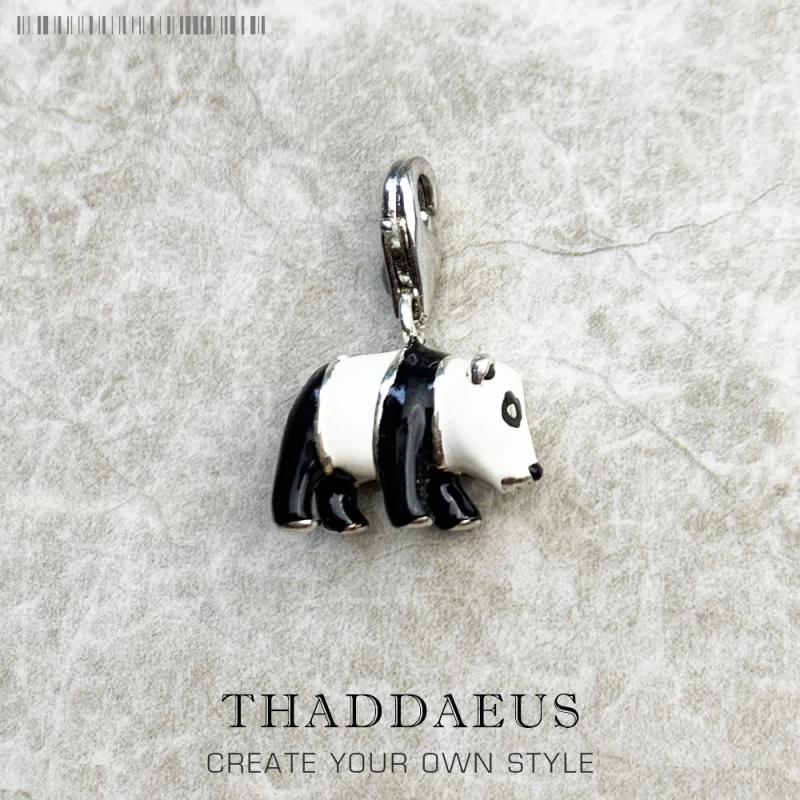 Panda Pendant Dangle Charm 925 Sterling Silver Europe Gift