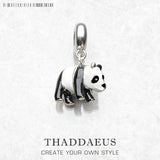 Panda Pendant Dangle Charm 925 Sterling Silver Europe Gift
