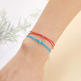 12Pcs Rope Evil Eye Charm Bracelet Unisex Lucky Amulet Braided Friendship