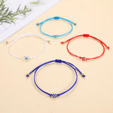 12Pcs Rope Evil Eye Charm Bracelet Unisex Lucky Amulet Braided Friendship