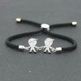 Copper Zircon Charm Family Bracelet for Kids