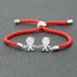 Copper Zircon Charm Family Bracelet for Kids