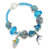 Summer Style Beads Charm Bracelets Leather Chain Bracelet Women Couples Pulseras