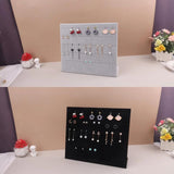 Velvet Suede Ring Earrings Organizer Jewelry Display Stand