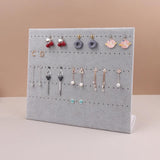 Velvet Suede Ring Earrings Organizer Jewelry Display Stand
