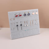 Velvet Suede Ring Earrings Organizer Jewelry Display Stand