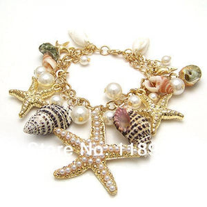 Ocean Starfish Charm Bracelet for Women