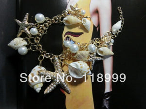 Ocean Starfish Charm Bracelet for Women