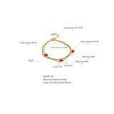Green Red Acrylic Steel Bracelet Bangle Charm Jewelry