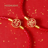 Lucky Dragon Shape Charm Bracelet High Braided Leather Couple Year