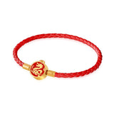 Lucky Dragon Shape Charm Bracelet High Braided Leather Couple Year