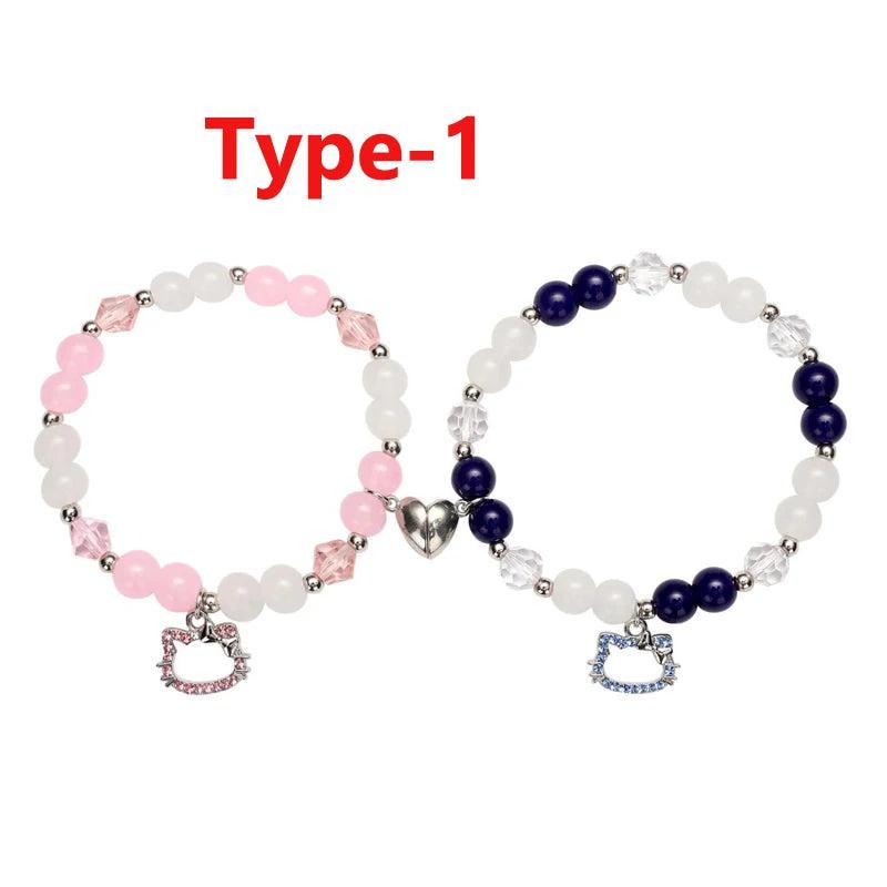 Spider Matching Friendship Bracelets for Friends Couples, Set of 2